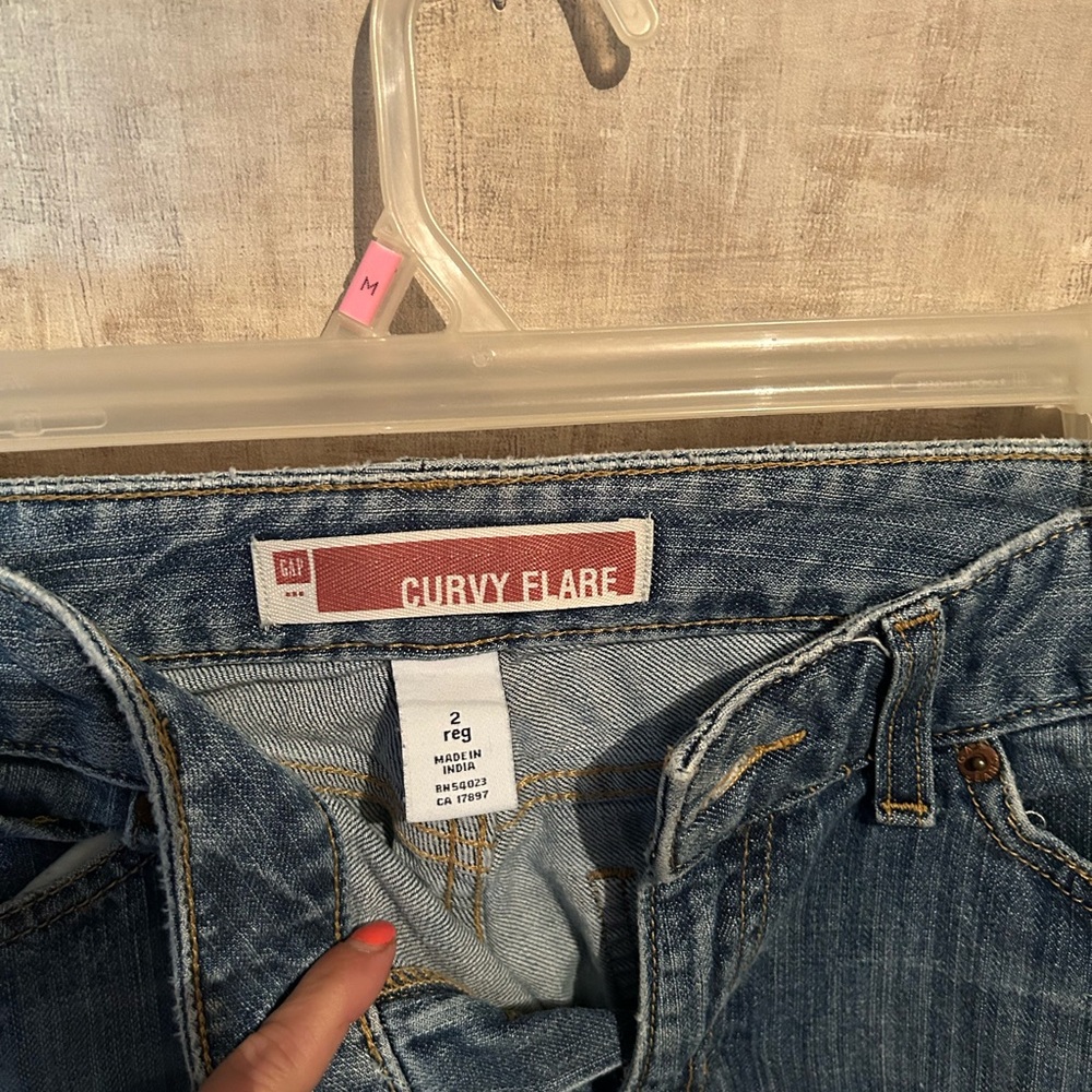 GAP Women's Curvy Flare Jeans - Blue